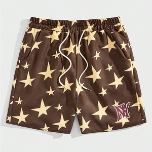 Romwe men star shorts